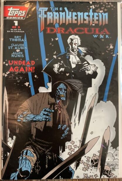 Topps Comics the Frankenstein Dracula War Undead Again #1 of 3 1995