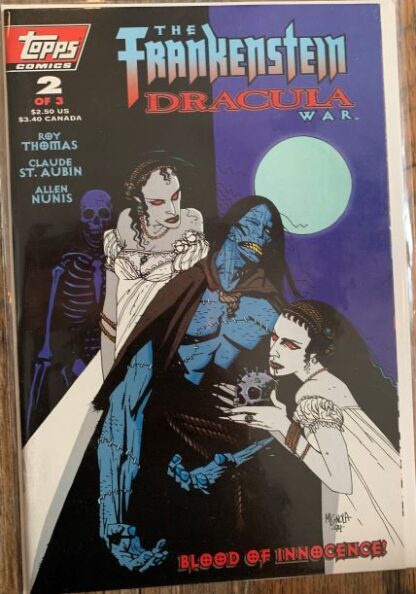 Topps Comics the Frankenstein Dracula War Blood of Innocence #2 of 3 Mar 1995