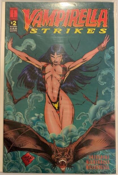 Harris Comics Vampirella Strikes #2 Dec 1995 BONUS Trading Card
