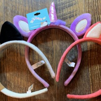 Squishmallows Cat, Fox, Unicorn Ears Headband Set