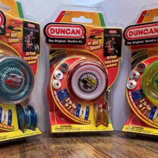 Duncan Pro Z Translucent -set of 3- (Neon Green, Red & White, and Translucent Blue) Yo-Yo w/ Mod Spacers and Trick Book Collection