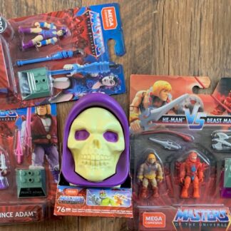 Masters of the Universe Mega Construx Set of 4 (Trap Jaw Laser Cannon, Prince Adam, Evil-Lyn & He-Man Vs Beast Man)