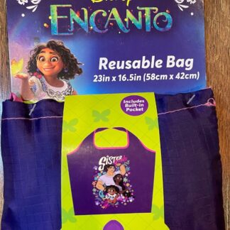 Disney Encanto Reusable Grocery Bag 23" x 16.5" Pocket Easy Fold-Up