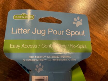 Duke N Boots Easy Pour Litter Jug Pour Spout, Green & Blue - Image 3