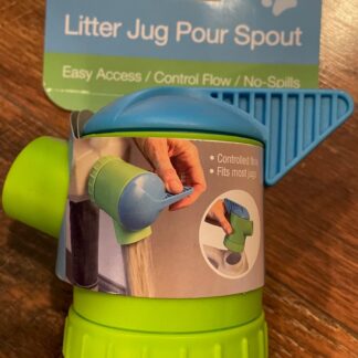 Duke N Boots Easy Pour Litter Jug Pour Spout, Green & Blue