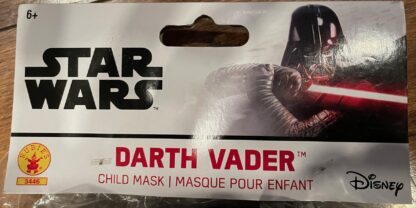 2005 Star Wars Darth Vader Kid Plastic Face Mask (One Size) Made by Rubie's - Image 5