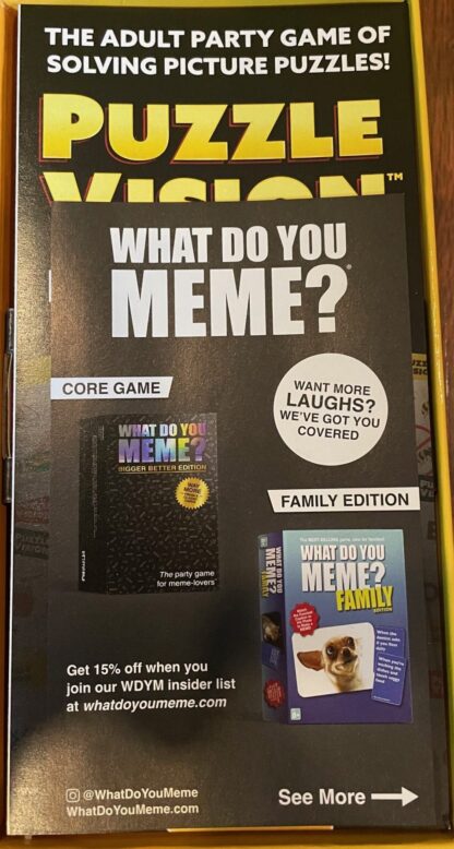 Puzzle Vision Adult Party Card Game by What Do You Meme (18 or over) - Image 3