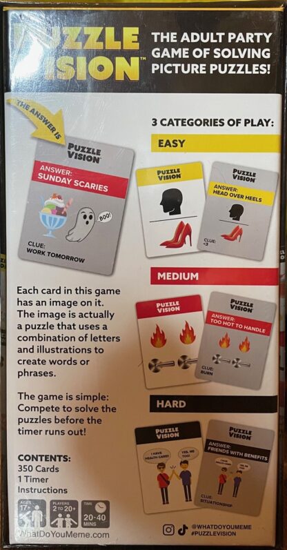 Puzzle Vision Adult Party Card Game by What Do You Meme (18 or over) - Image 9