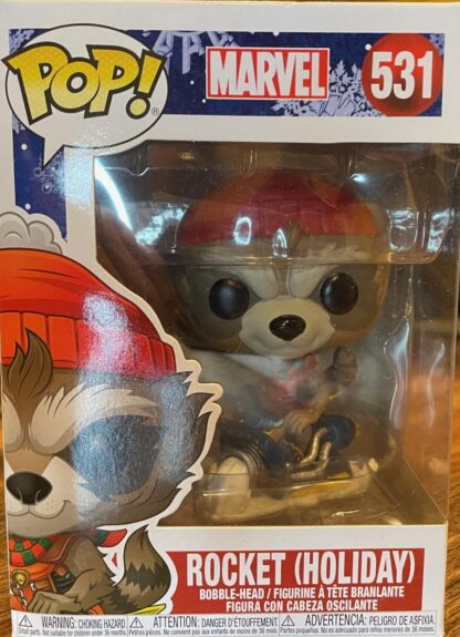 Funko Pop- Rocket #531 -Marvel's Guardians of the Galaxy Holiday Vinyl Figure