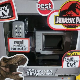 Tiny TV - Jurassic Park - Real Working TV And Remote